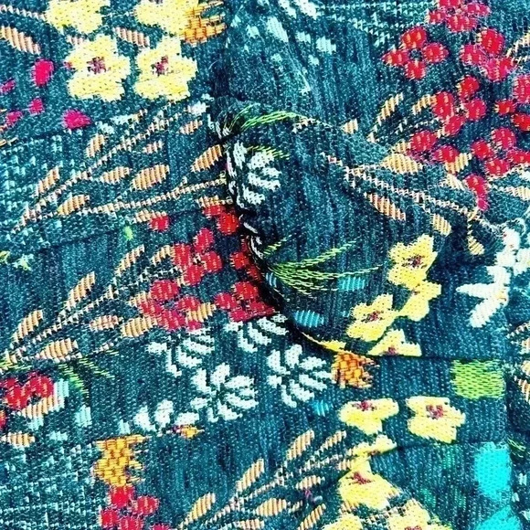 Storia Women’s Beautiful Puffy Sleeve Crop Top•Size Large•Multi Colors• - Picture 6 of 7